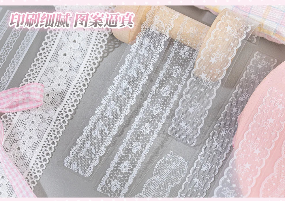Filet Crochet Lace Sticker Book (30 Sheets)