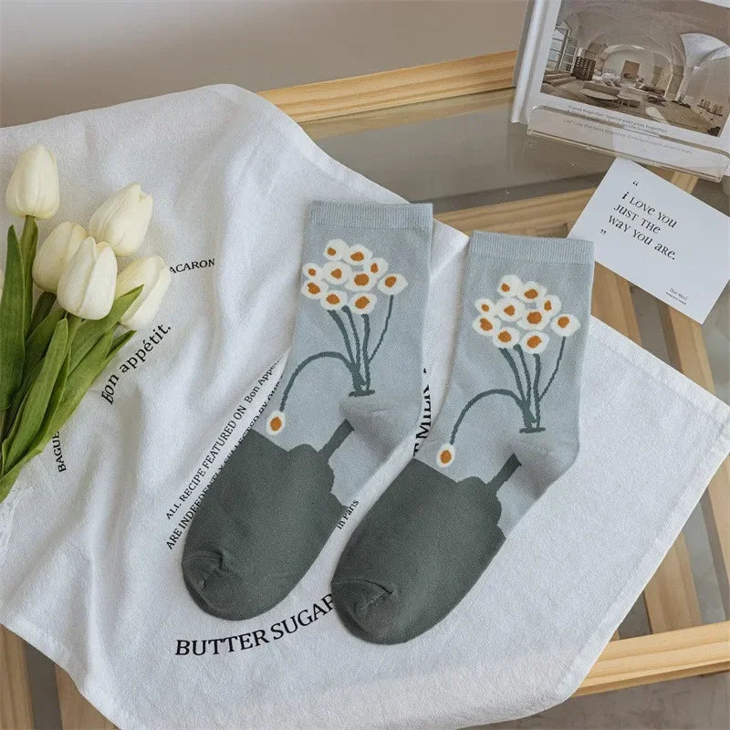 Flower Power Crew Socks