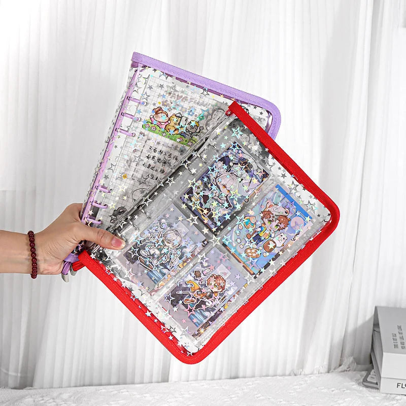 A5 Iridescent Star Ring Binder