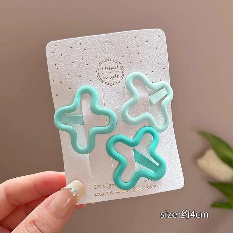 Mint Gradient Pop Hair Clip Sets
