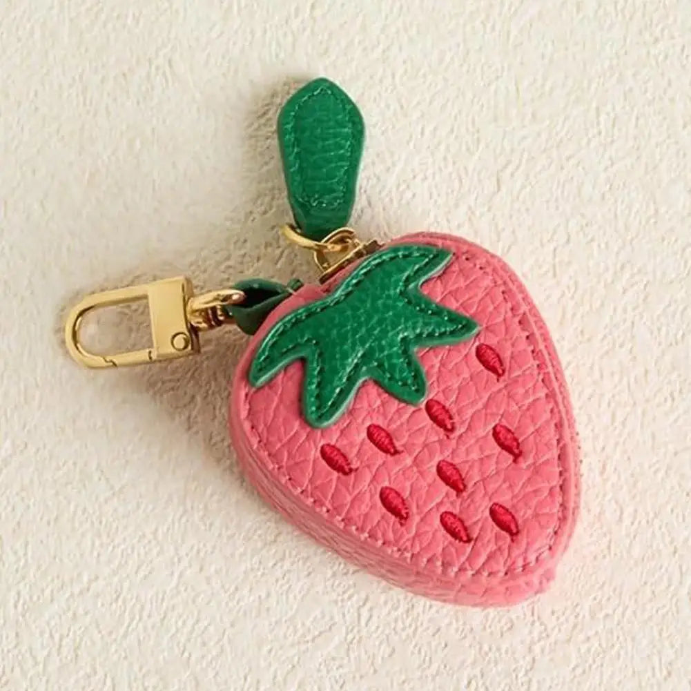 Fruity Clip-On Zipper Pouch Keychain