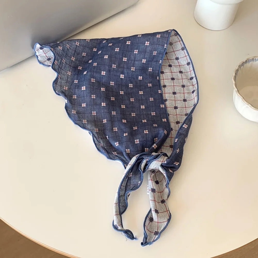 Revesrible Check Pattern Scarf