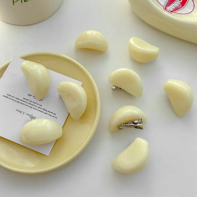 5pcs Simulation Food Hairpins Personality Garlic Funny Hair Clips Funny Hairgrips Creative Fashion Hair Accessories Hair Pins - Ice Cream Cake