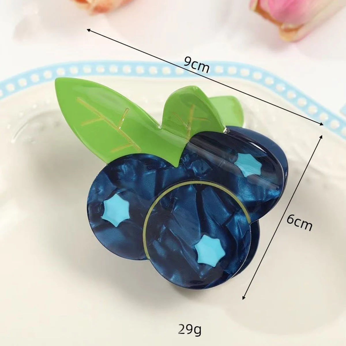 Glossy Fruit Acrylic Hair Claw Clip