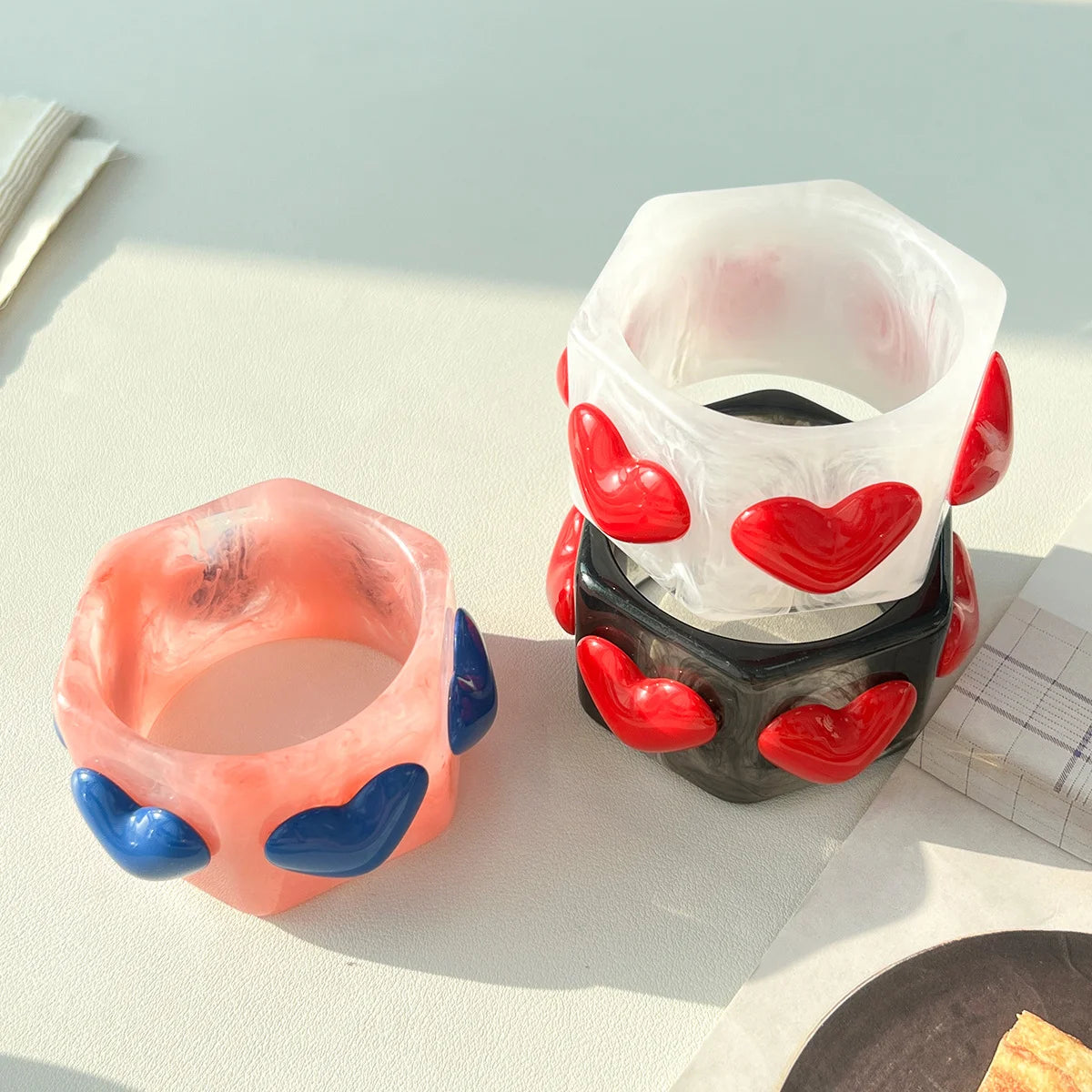 3D Heart Bangle