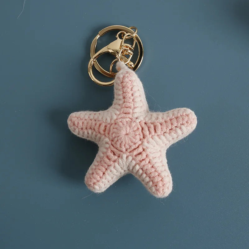 Handmade Crochet Ocean Friends Keychain Charm