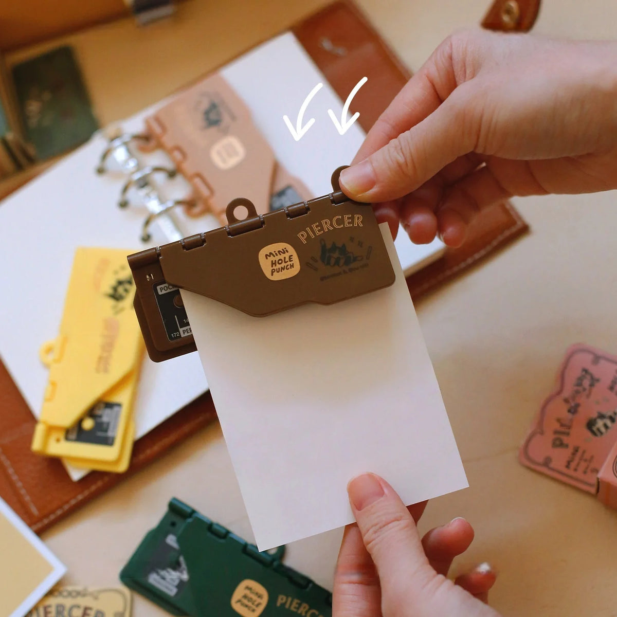 Cat Print Portable Hole Punch