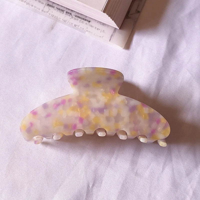 Rustic Pattern Hair Claw - Ice Cream Cake
