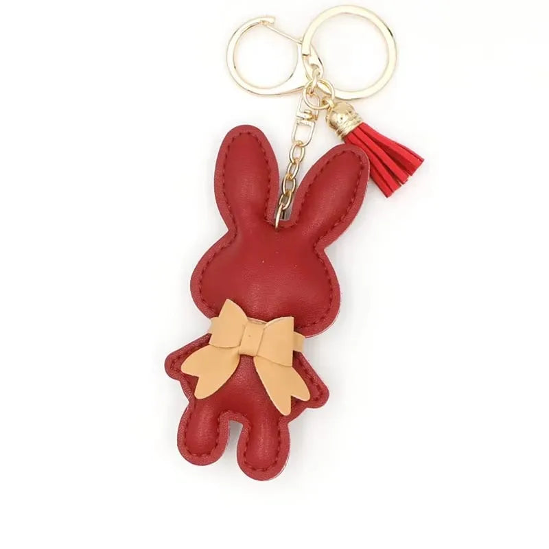Cute Bunny Bag Charm Keychain - Small Rabbit Purse Pendant, DIY Doll Accessories for Handbags Backpacks Gifts for Girls Wome - Ice Cream Cake