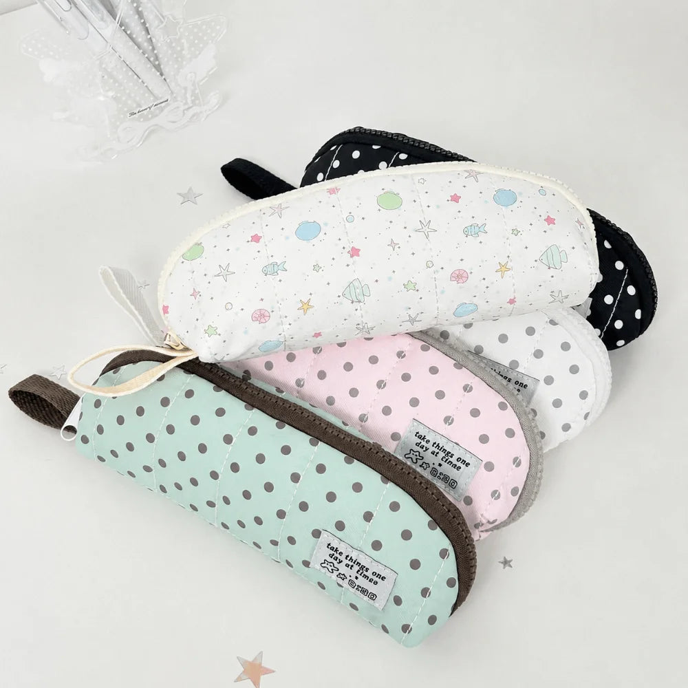 Pastel Polka Dot Pencil Case