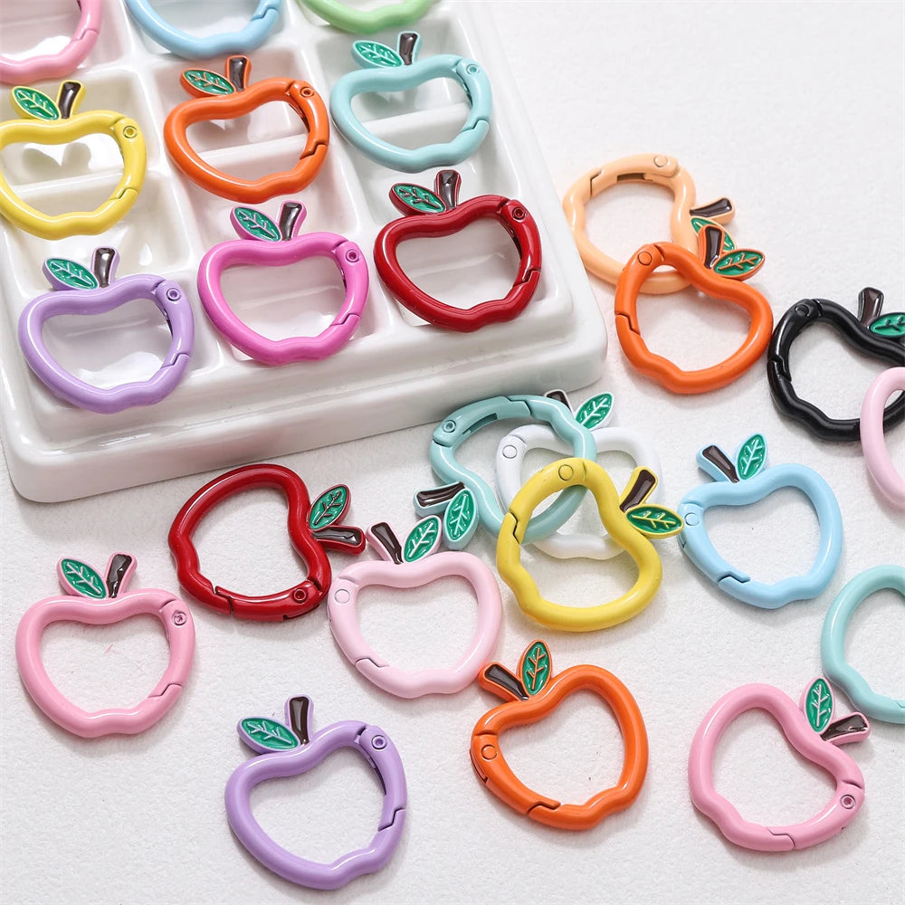 Mini Apple Shaped Carabiner Clip