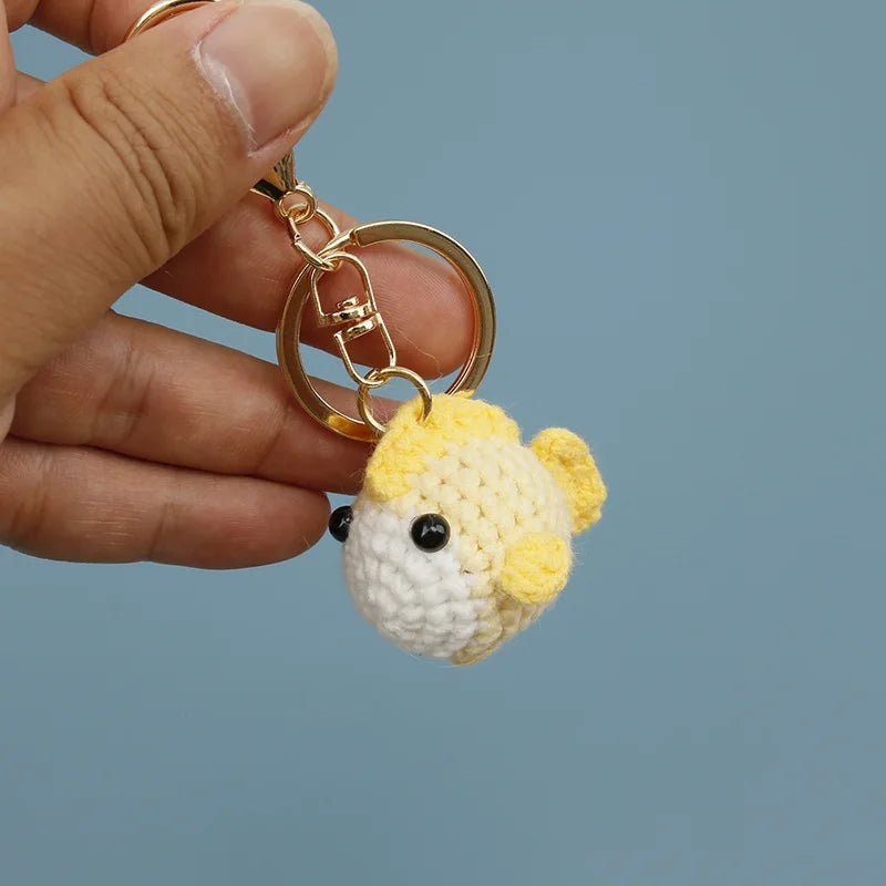Handmade Crochet Ocean Friends Keychain Charm