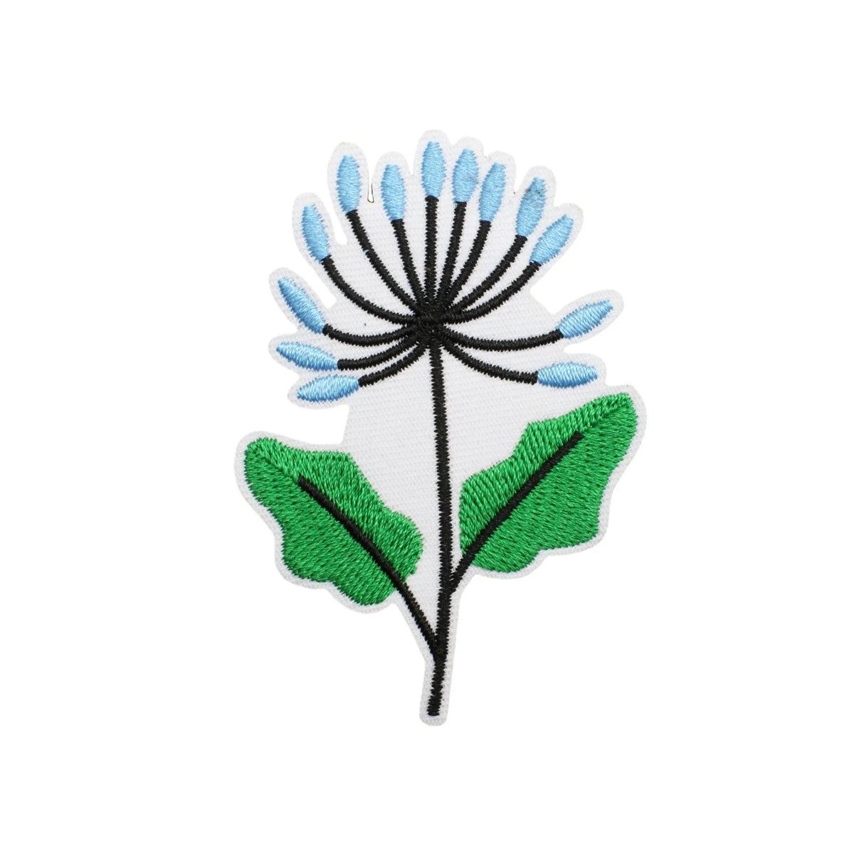 Embroidered Flower Garden Iron-On Patch