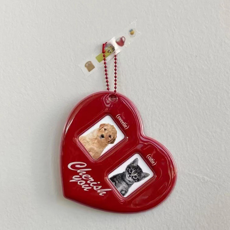 Heart Photo Frame Keychain (3 Designs)