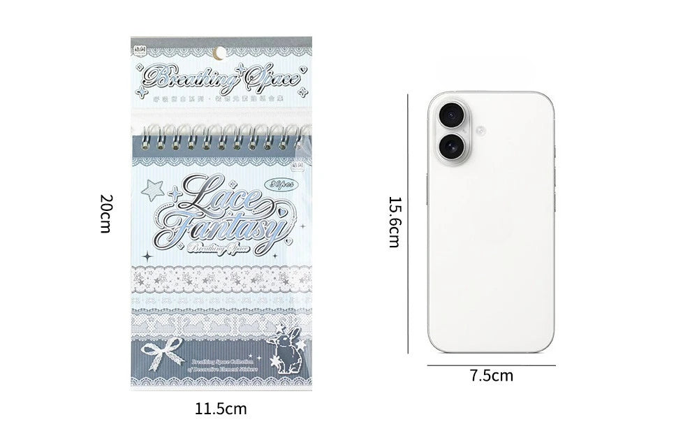 Filet Crochet Lace Sticker Book (30 Sheets)