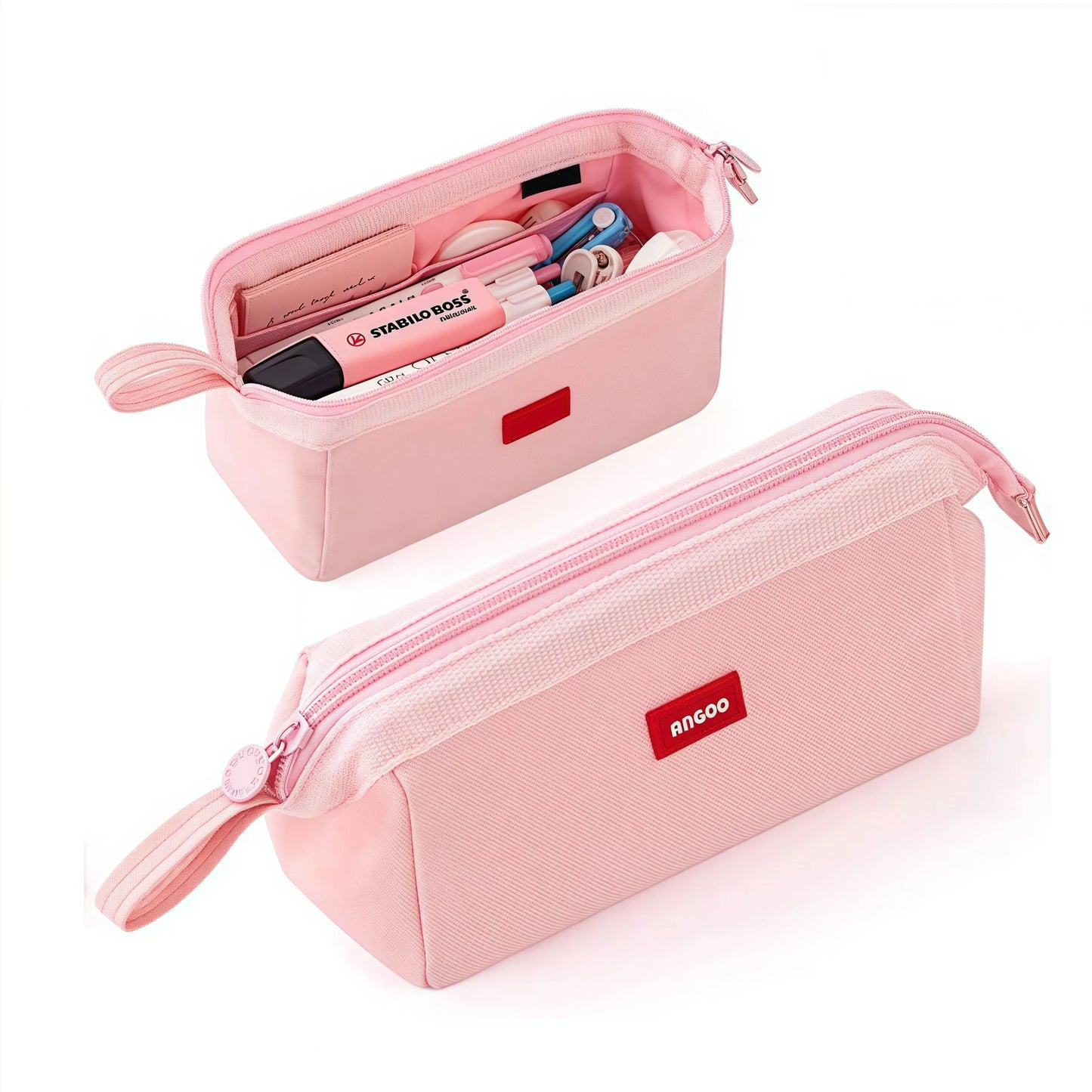Large Capacity Pencil Case With Pen Holder Label Minimalist Student Stationery Storage Creative Stationery Storage Bag - Ice Cream Cake