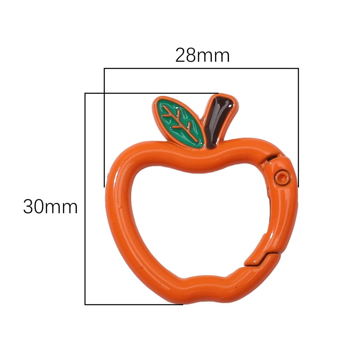 Mini Apple Shaped Carabiner Clip