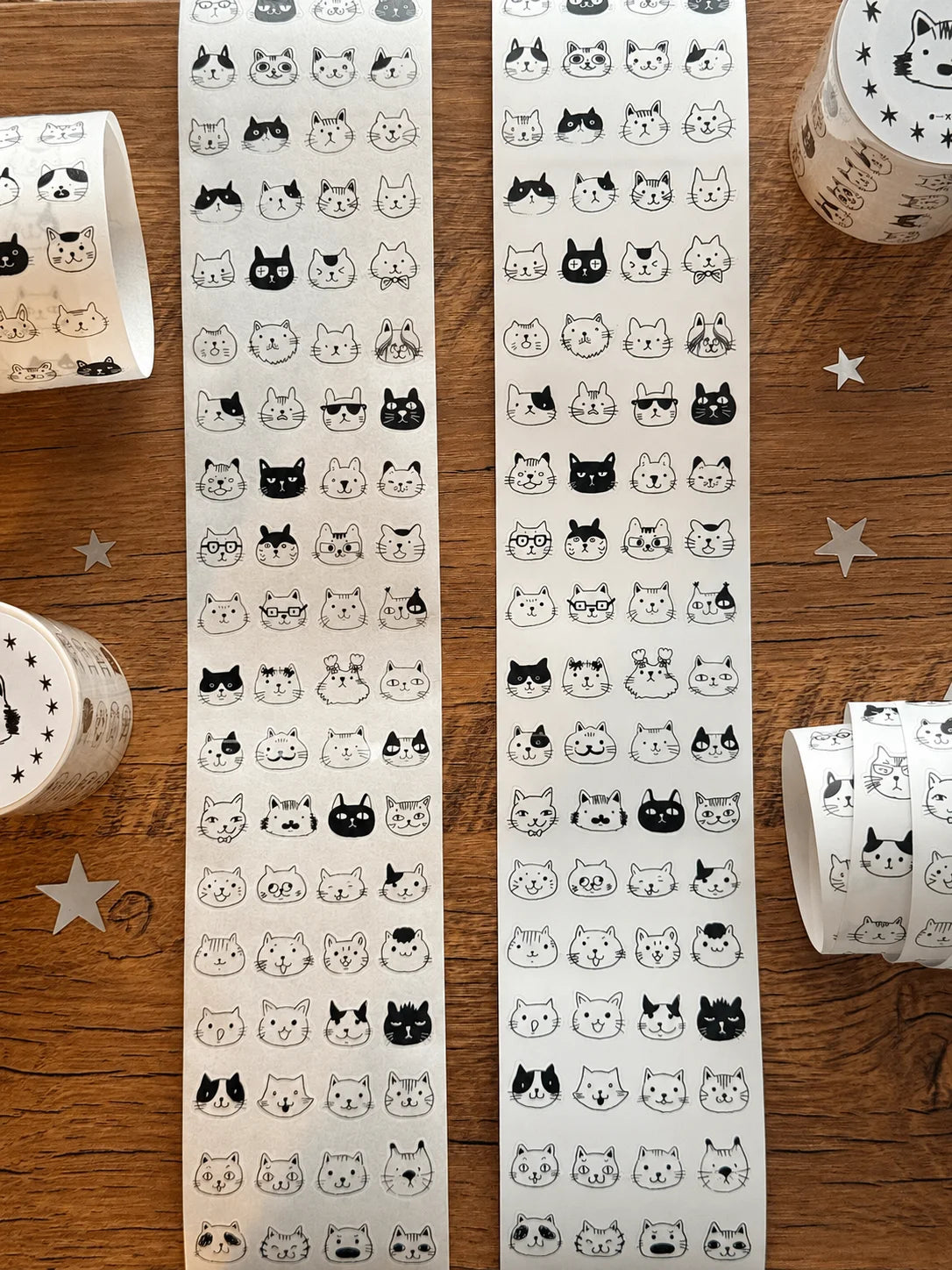 Kitty Cat Face Mega Sticker Sheet