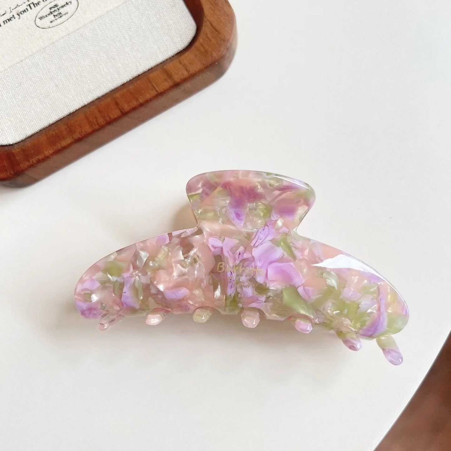 Glossy Acrylic Pastel Hair Claw