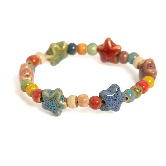 Colourful Beaded Star Bracelet