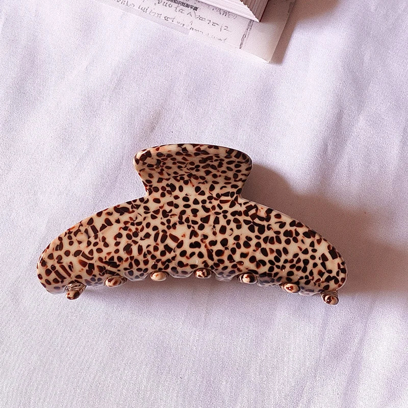 Rustic Pattern Hair Claw - Ice Cream Cake