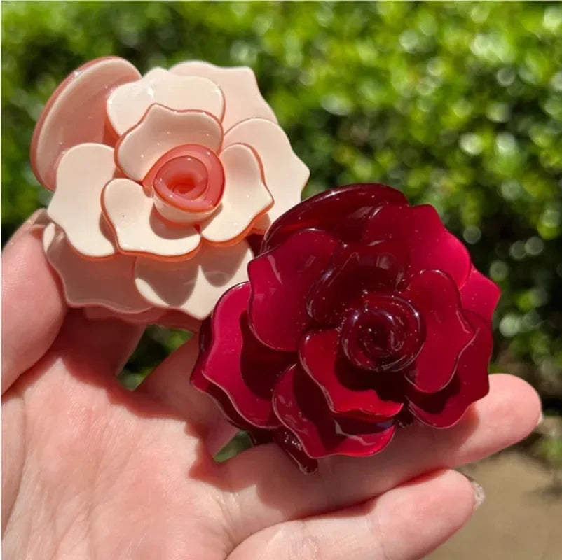 Camellia Hair Claw - Ice Cream Cake