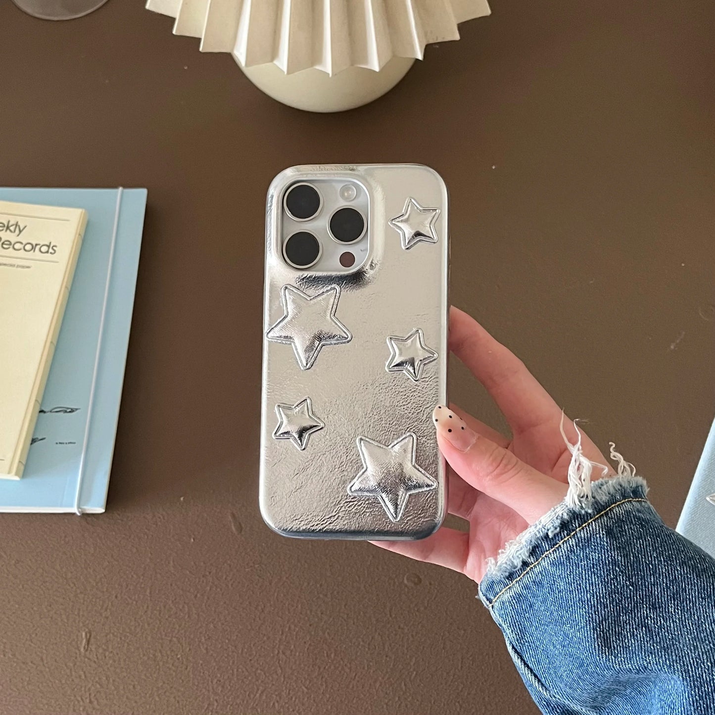 Silver Star y2k iPhone Case