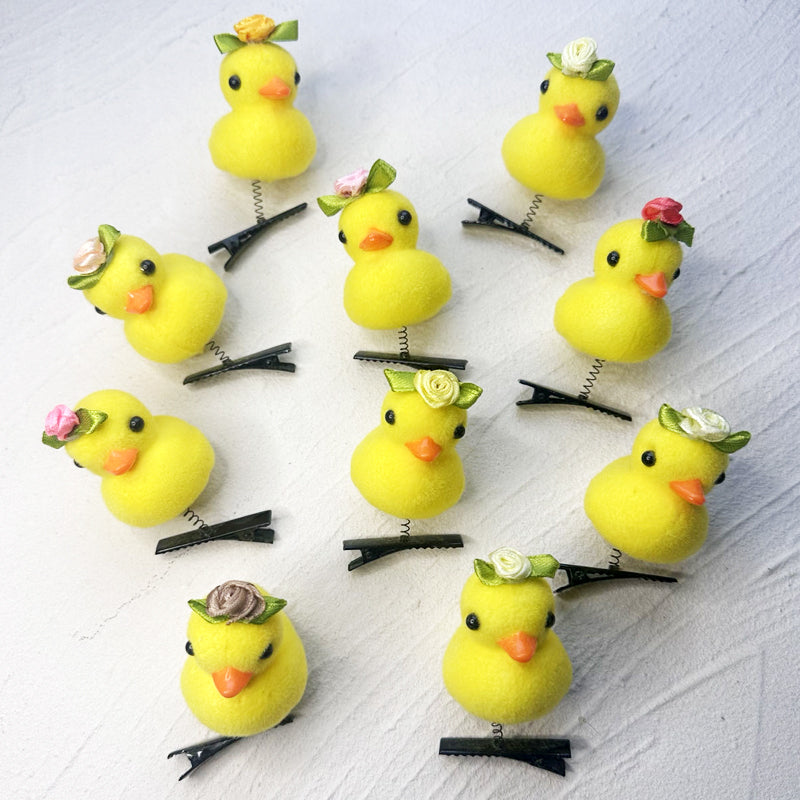 Rubber Ducky Mini Hairclip Set