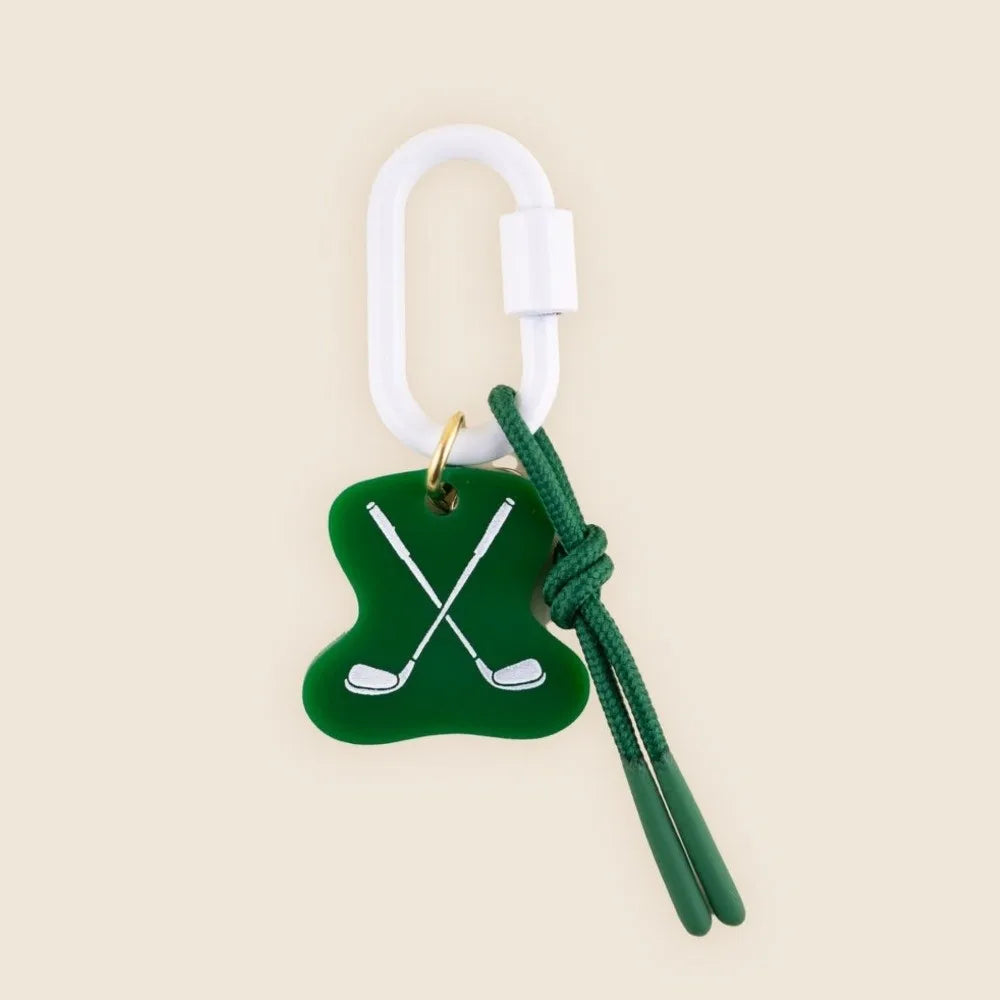 Cartoon Acrylic Rope Woven Pendant Cute Creativity Floral Keyring Retro Geometric Shape Bag Chain Charms Student - Ice Cream Cake