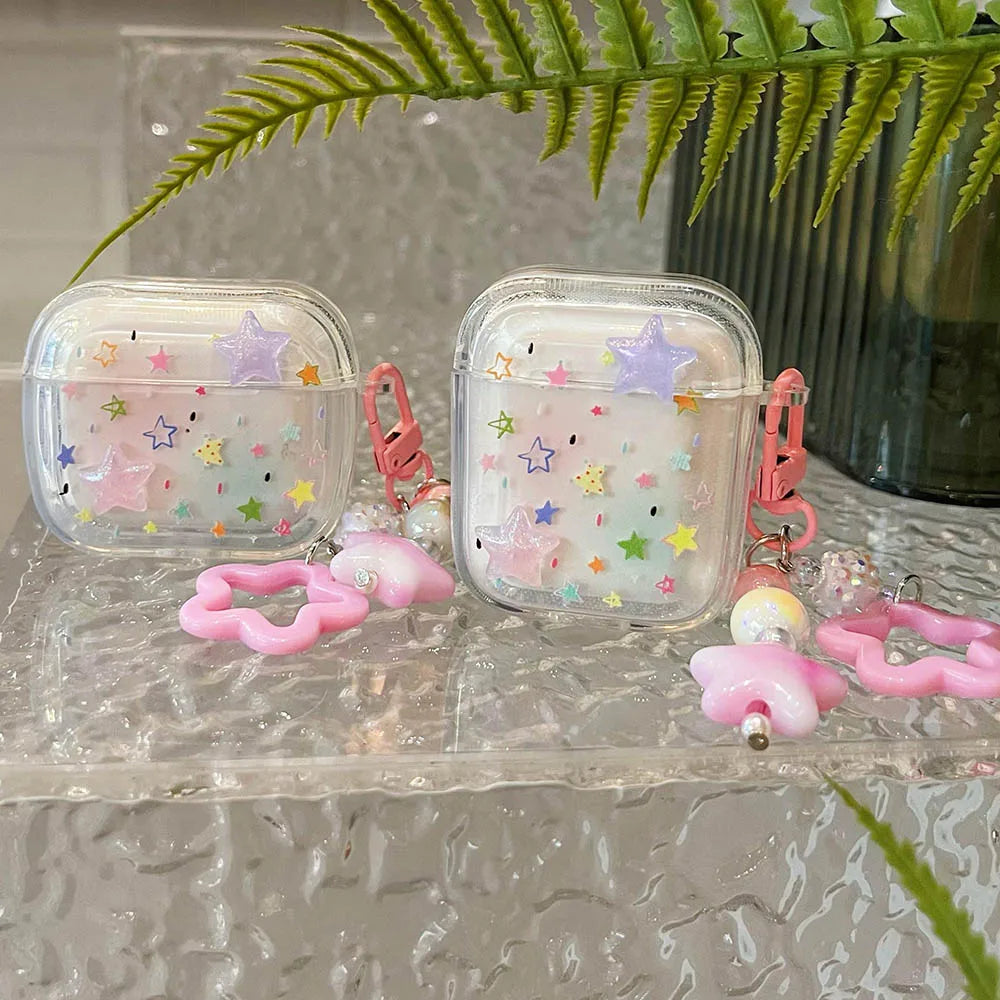 Pastel Stars AirPods Charger Case Cover