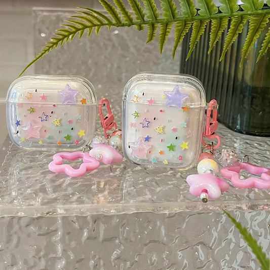 Pastel Stars AirPods Charger Case Cover