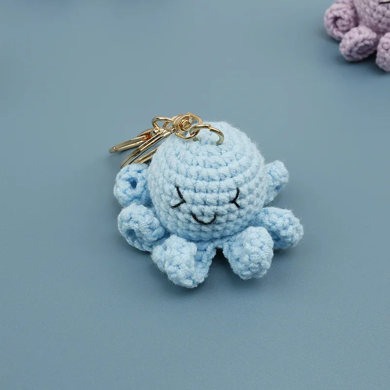 Handmade Crochet Ocean Friends Keychain Charm