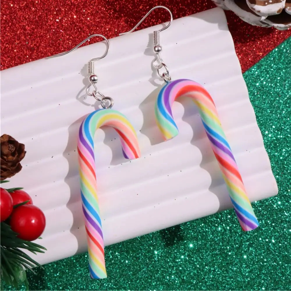 Candy Cane Dangly Earrings