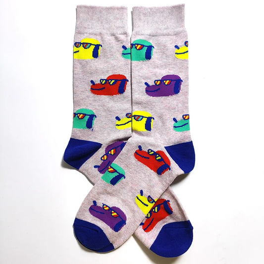 90s Sunglasses Dog Crew Socks