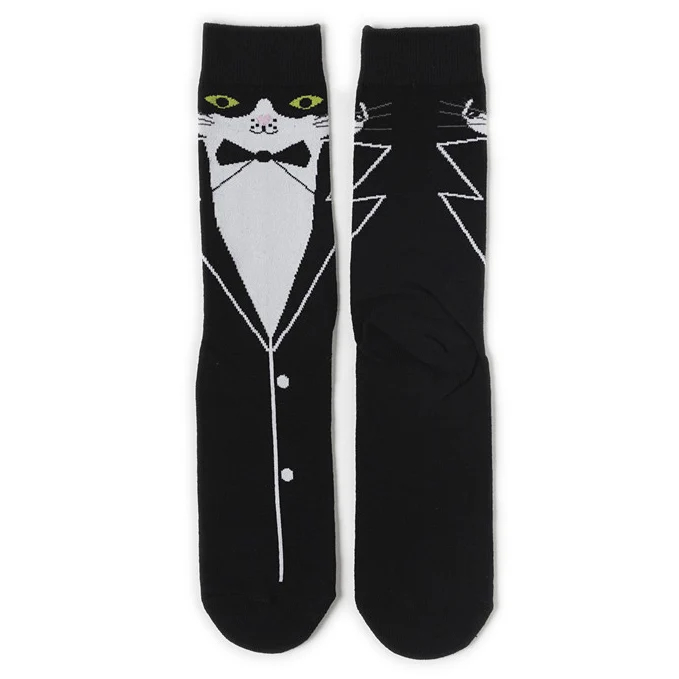 Tuxedo Cat Crew Socks