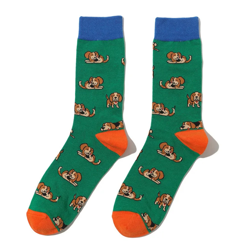 Beagle Puppies Crew Socks