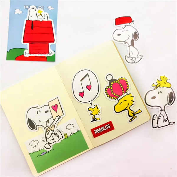 Snoopy Sticker Pack Snoopy and Friends Peanuts Sticker Packs (5 Designs) – Ice Cream Cake