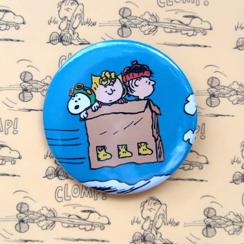 Snoopy/ Peanuts Comics Vintage Style Button Pin Badges