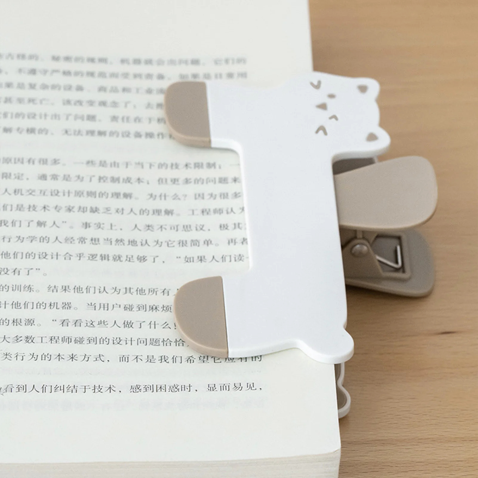 Cat shaped Jumbo Binder Clip (5 Colours) - Ice Cream Cake
