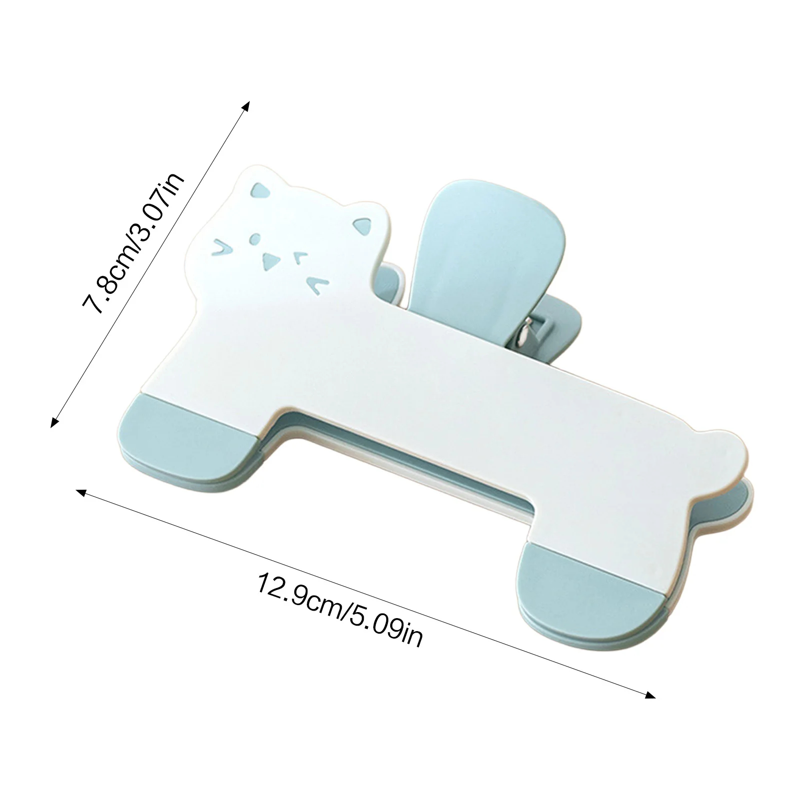 Cat shaped Jumbo Binder Clip (5 Colours) - Ice Cream Cake