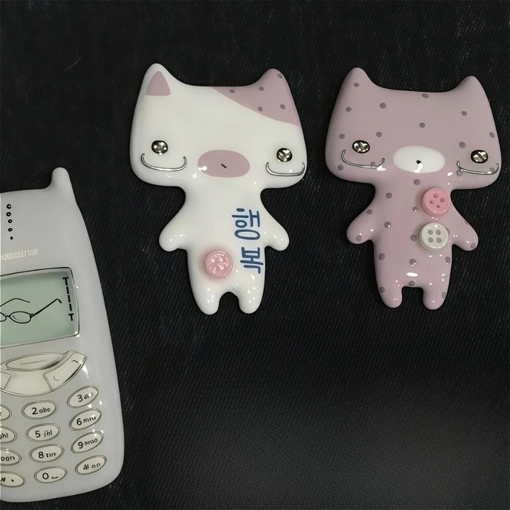 y2K Kitty Cat Hair Clip - Ice Cream Cake