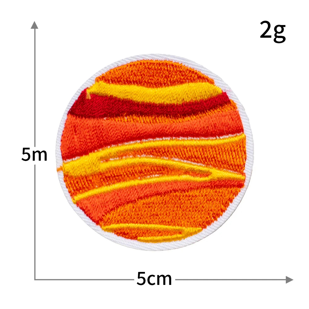 Outer Space Planet Embroidered Iron-On Patch