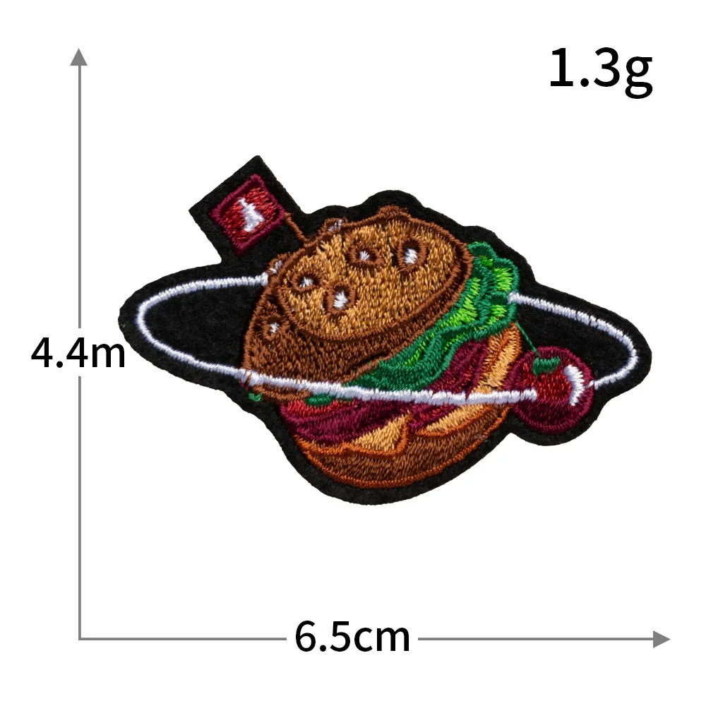 Outer Space Planet Embroidered Iron-On Patch