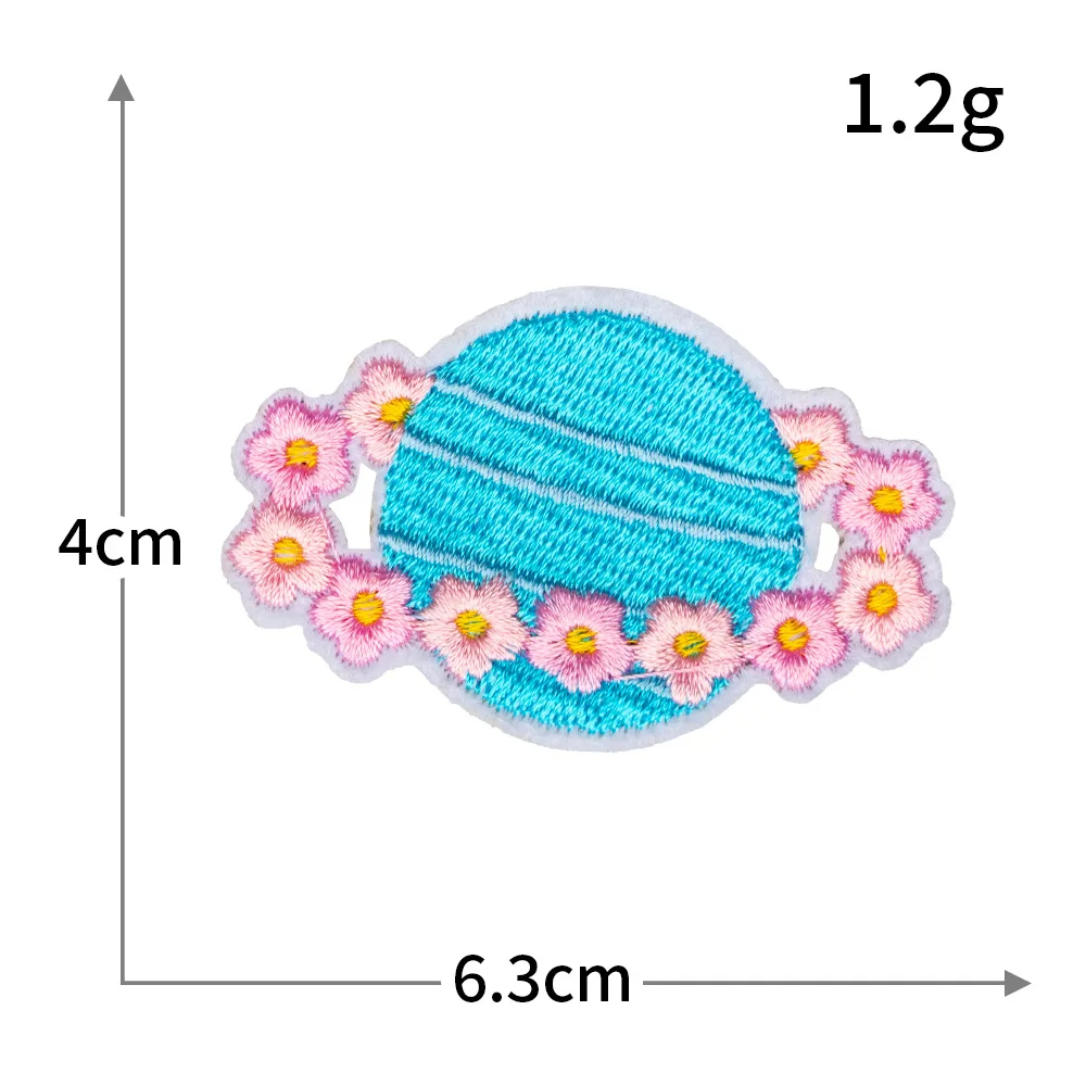 Outer Space Planet Embroidered Iron-On Patch