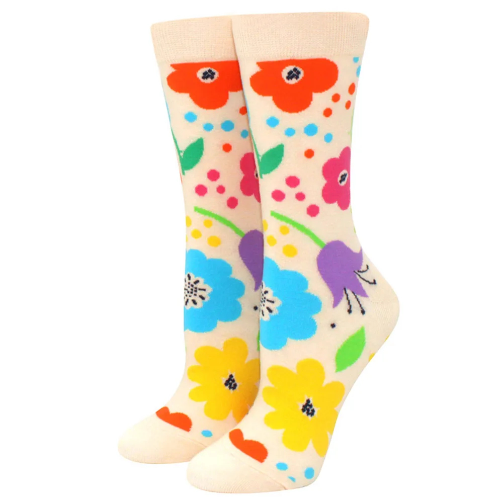 Floral Crew Socks
