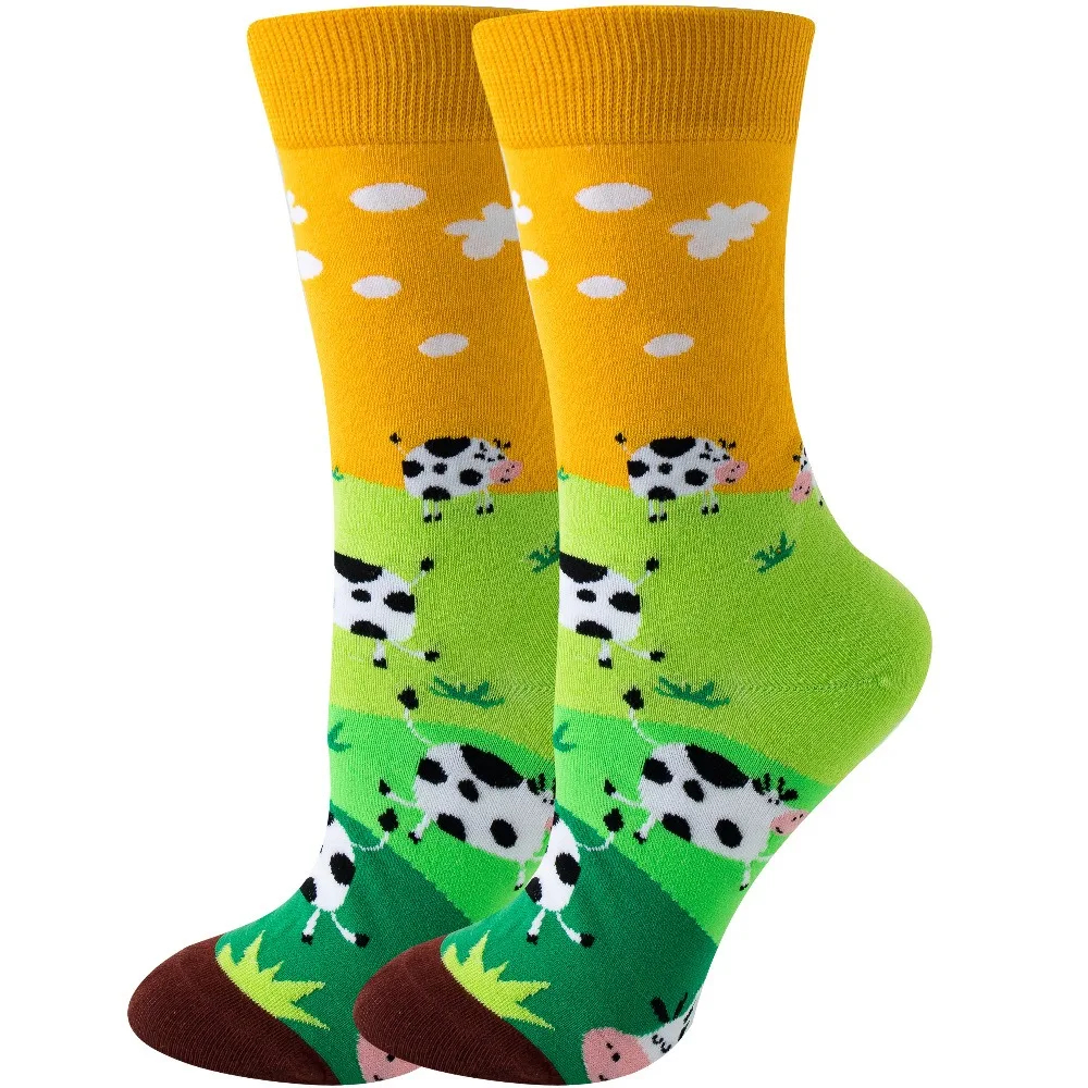 Cow Pasture Crew Socks - Ice Cream Cake