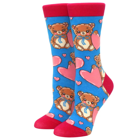 Heart Bears Crew Socks
