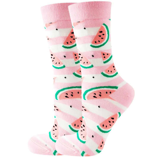 Watermelon Crew Socks