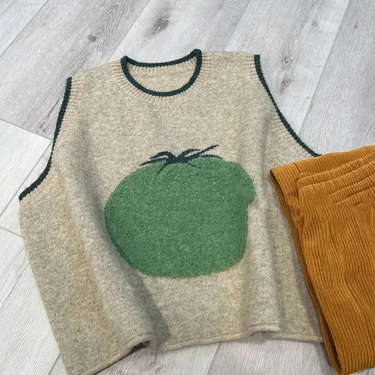 Green Tomato Sweater Vest