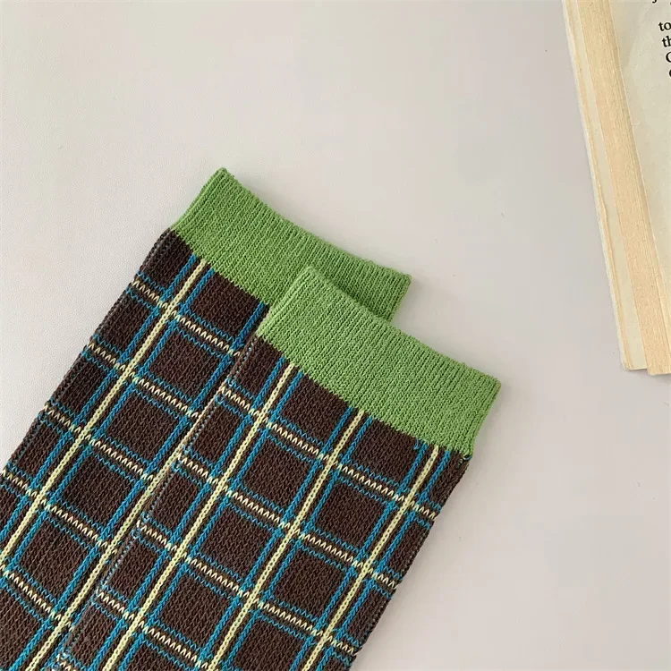 Mix Pattern Crew Socks - Ice Cream Cake